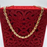 Ogrlica srebro s pozlatom