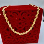 Ogrlica srebro s pozlatom