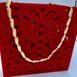 Ogrlica srebro s pozlatom