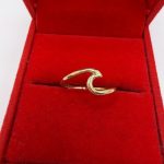 Prsten zlato 14 K- 15/55 vel