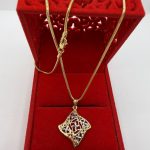 Sajla i privjesak zlato 14K