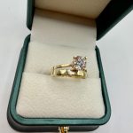 Prsten zlato 14 K 18/58 vel