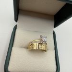 Prsten zlato 14K 18/58 vel