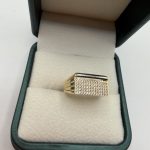 Prsten zlato 14 K 17/57 vel