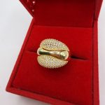 Prsten srebro finoće 925 s pozlatom 18 vel