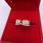 Prsten srebro finoće 925 s pozlatom 20 vel