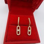 Naušnice srebro finoće 925 s pozlatom