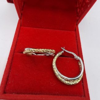 Naušnice srebro finoće 925 2 cm promjer