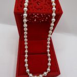 Ogrlica zlato finoće 585 i biseri, 50 cm dužina