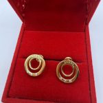 Naušnice srebro finoće 925 s pozlatom GUESS