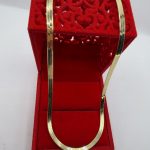 Ogrlica srebro finoće 925 s pozlatom , 50 cm dužina