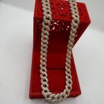 Ogrlica srebro finoće 925 s pozlatom, 45 cm dužina