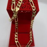 Lanac muški srebro finoće 925 s pozlatom, 55 cm dužina