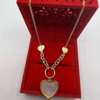 Ogrlica srebo finoće 925 s pozlatom