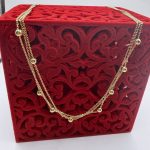 Ogrlica 3u1 srebro finoće 925 s pozlatom