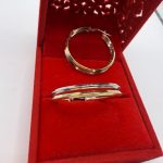 Naušnice srebro finoće 925 , 3 cm promjer