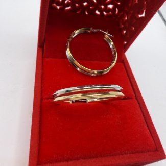 Naušnice srebro finoće 925 , 3 cm promjer