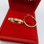Naušnice Cartier zlato finoće 585.   2,5 cm promjer